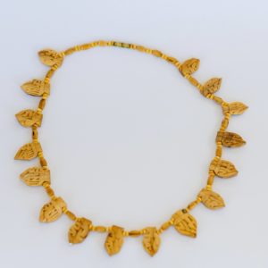 Tulsi Leaf Wooden Neck Beads