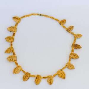 Tulsi Leaf Wooden Neck Beads